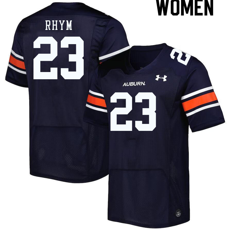 Women's Auburn Tigers #23 J.D. Rhym Navy 2023 College Stitched Football Jersey